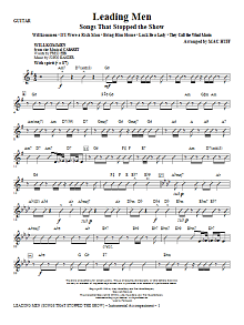 Leading Men: Songs That Stopped The Show (Medley) - Guitar 