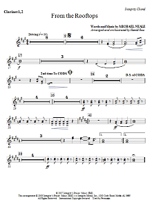 From The Rooftops - Bb Clarinet 1 & 2 