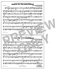 The March of the Resistance (from Star Wars: The Force Awakens) - Eb Alto Sax 