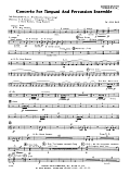 Concerto For Timpani And Percussion Ensemble - Percussion 5