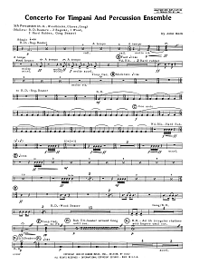 Concerto For Timpani And Percussion Ensemble - Percussion 5 