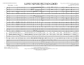 Love Never Felt So Good - Full Score