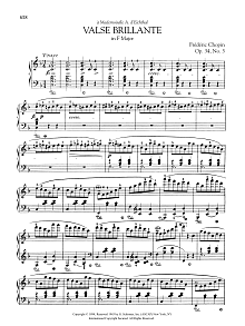 Valse brillante in F Major, Op. 34, No. 3 