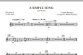 A Simple Song (from Mass) - Percussion 2