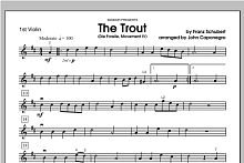 Trout, The (Die Forelle, Movement IV) - Violin 1 