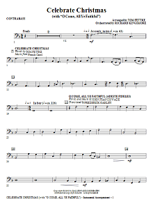 Celebrate Christmas (with O Come, All Ye Faithful) - Contrabass 