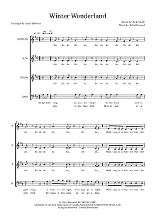 Winter Wonderland (arr. Anna Tabbush) 