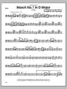 March No. 1 In D Major (K. 335) - Bass 