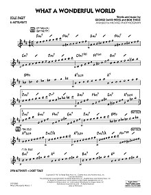 What A Wonderful World Dl - Eb Solo Sheet 