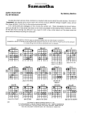 Samantha - Guitar Chord Chart