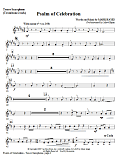 Psalm of Celebration - Tenor Sax (Trombone 2 sub)