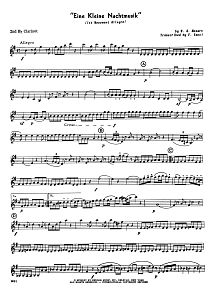 Eine Kleine Nachtmusik (1st Movement - Allegro) (arr. Frank Sacci) - 2nd Bb Clarinet 