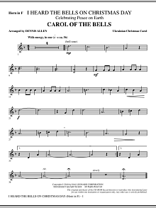 I Heard The Bells On Christmas Day (Celebrating Peace On Earth) - Horn in F 