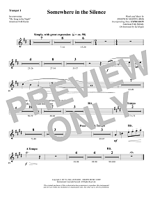 Somewhere in the Silence - Bb Trumpet 1 
