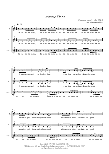 Teenage Kicks (arr. Alison Crutchley) 