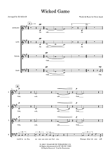 Wicked Game (arr. Ed Aldcroft) 