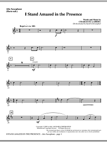 I Stand Amazed In The Presence - Alto Sax (sub. Horn) 