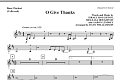 O Give Thanks - Bass Clarinet (Cello sub.)