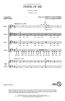 Think Of Me (from The Phantom Of The Opera) (arr. Kirby Shaw) 