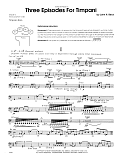Three Episodes For Timpani