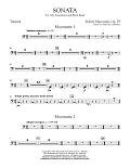 Sonata for Alto Saxophone, Op. 29 - Timpani