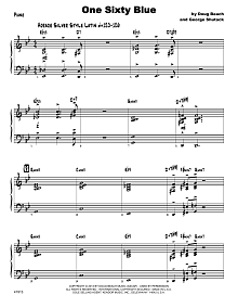 One Sixty Blue - Piano 