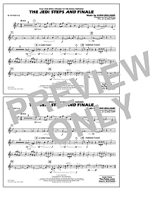 The Jedi Steps and Finale (from Star Wars: The Force Awakens) - Bb Tenor Sax 