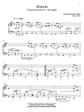 Bouree, BWV 996