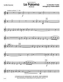 La Paloma (The Dove) - 1st Bb Clarinet 