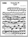 Sonata No. 30 In E Major, Op. 109