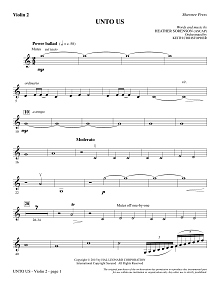 Unto Us - Violin 2 