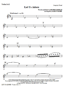 Let Us Adore - Violin 1 & 2 