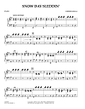 Snow Day Sleddin' - Piano