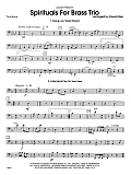 Spirituals For Brass Trio - Trombone
