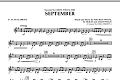 September (arr. Paul Murtha) - Eb Alto Clarinet