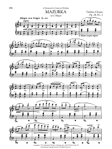 Mazurka in C Major, Op. 24, No. 2 