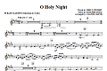 O Holy Night - Bass Clarinet (Sub. Cello)