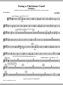 Swing A Christmas Carol (Medley) - Bb Trumpet 1 