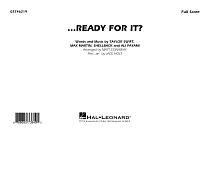 ...Ready for It? - Conductor Score (Full Score) 