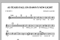 As Tears Fall on Dawn's New Light - Bb Trumpet 1