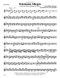 Telemann Allegro (arr. Steven Frackenpohl) - 2nd Violin