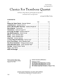 Classics For Trombone Quartet - 2nd Trombone