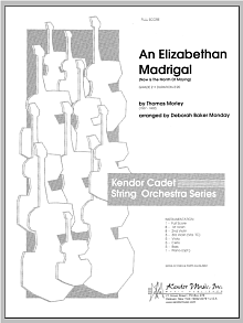 An Elizabethan Madrigal (Now Is The Month Of Maying) - Full Score 