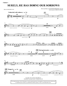 Surely, He Has Borne Our Sorrows - Bb Clarinet 1 