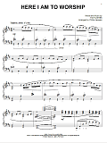 Here I Am To Worship [Jazz version] (arr. Phillip Keveren)