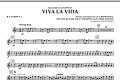 Viva La Vida - Bb Clarinet 2