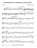 Rhapsody On A Theme by Gustav Holst - Violin 1