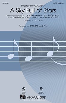 A Sky Full of Stars (arr. Mac Huff) - Synthesizer 