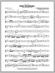 Aria Grazioso (From Don Giovanni, Act III) - Clarinet 