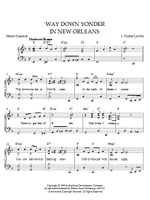 Way Down Yonder In New Orleans 